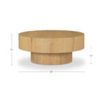 Corey - Coffee Table - Rustic Oak - Image 3