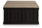 Rylandyn - Lift Top Cocktail Table - Black / Light Brown - Image 3