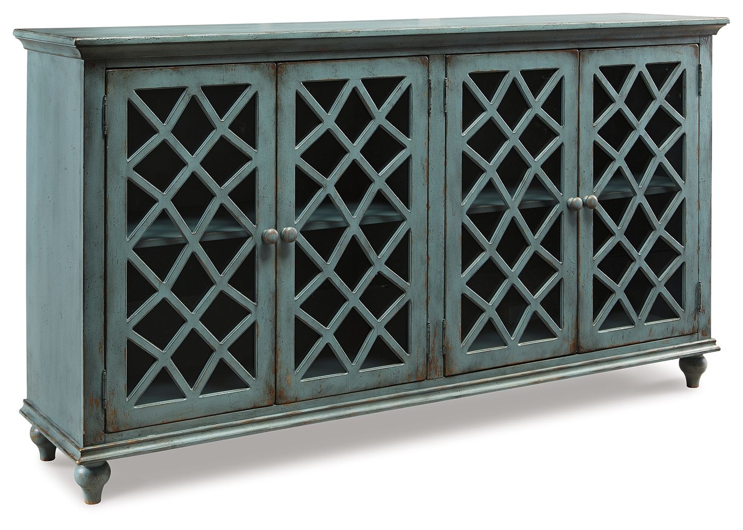d5993e7c-e3ad-41b5-a154-82cce23a0845 Mirimyn - Accent Cabinet - Vintage Finish - Antique Teal - Image 1