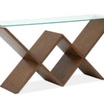 Vector - Rectangular Sofa Table - Russet