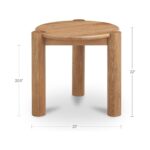 Jack - Side Table - Brushed Natural Oak - Image 4