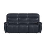 Aruba - Power Motion Sofa With Power Headrest - Pebble Navy - Image 4