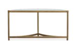 Cassidy - Demilune Sofa Table - Aged Brass And Volakas Classic - Image 4