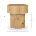 Corey - Side Table - Rustic Oak - Image 3