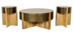 Aspen - 42" Round Cocktail Table With 2 End Tables - Barton Bronze - Image 4