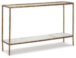 Ryandale - Console Sofa Table - Antique Brass Finish