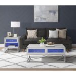 Chandra - Coffee Table With LED And Battery Pack - Glossy White - Image 4