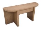 Hayden - Demilune Sofa Table - Golden Oat - Image 4