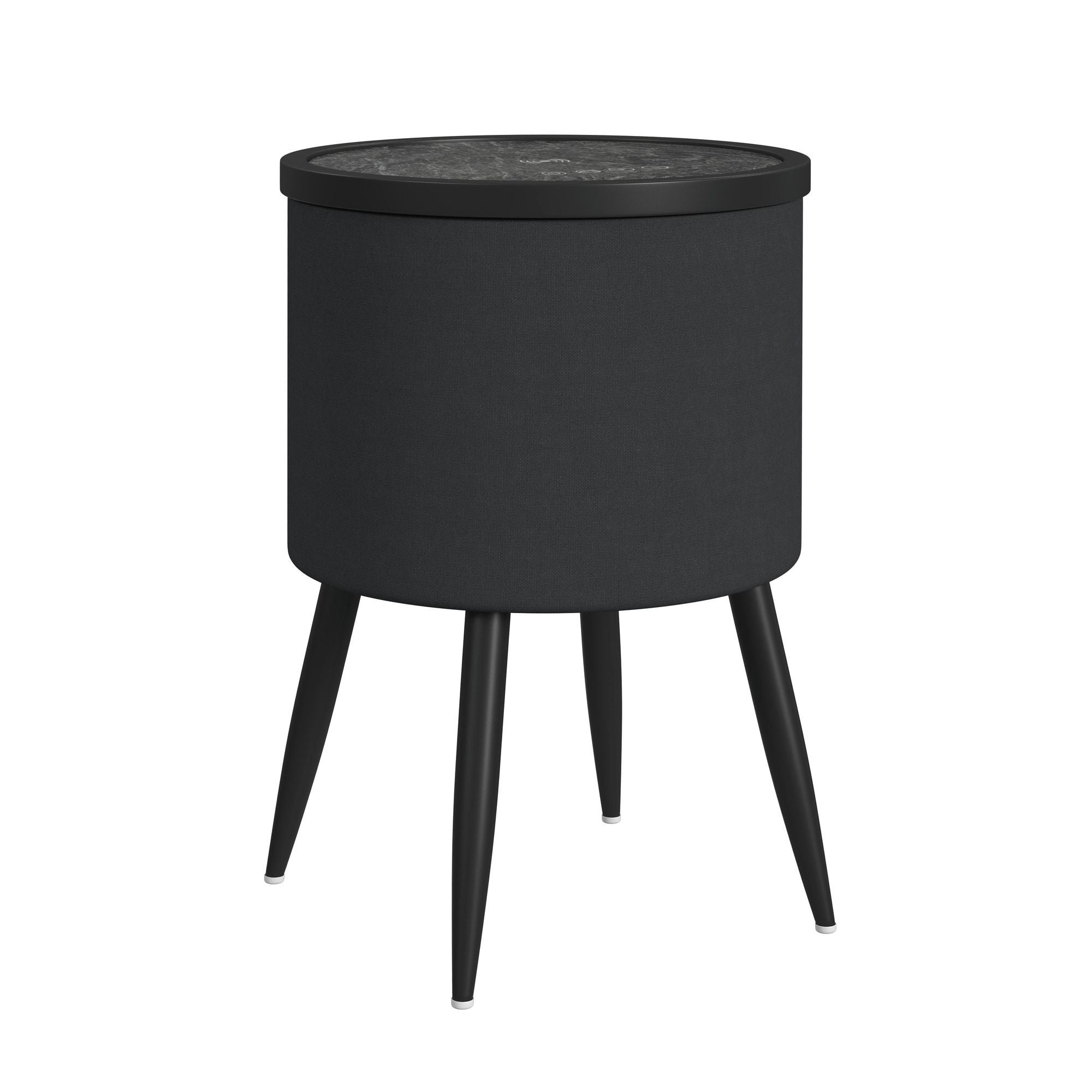 eb806b8c-bc71-4706-856f-9f7b544c8383 Halo - Round Smart End Table - Black - Image 1