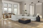 Elure - Channel Accent Table - Peppercorn - Image 2