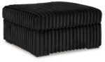 Midnight-Madness - 4 Pc. - 3-Piece Sectional, Ottoman - Onyx - Image 4